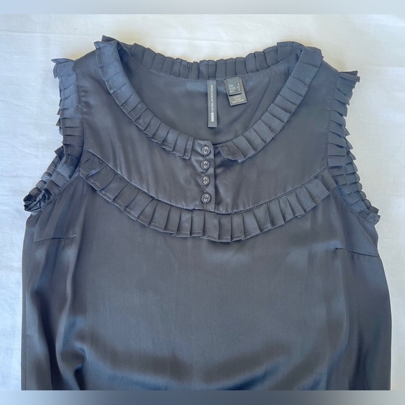 MANGO | Sleeveless Black Satin Mini Dress - Picture 7 of 16